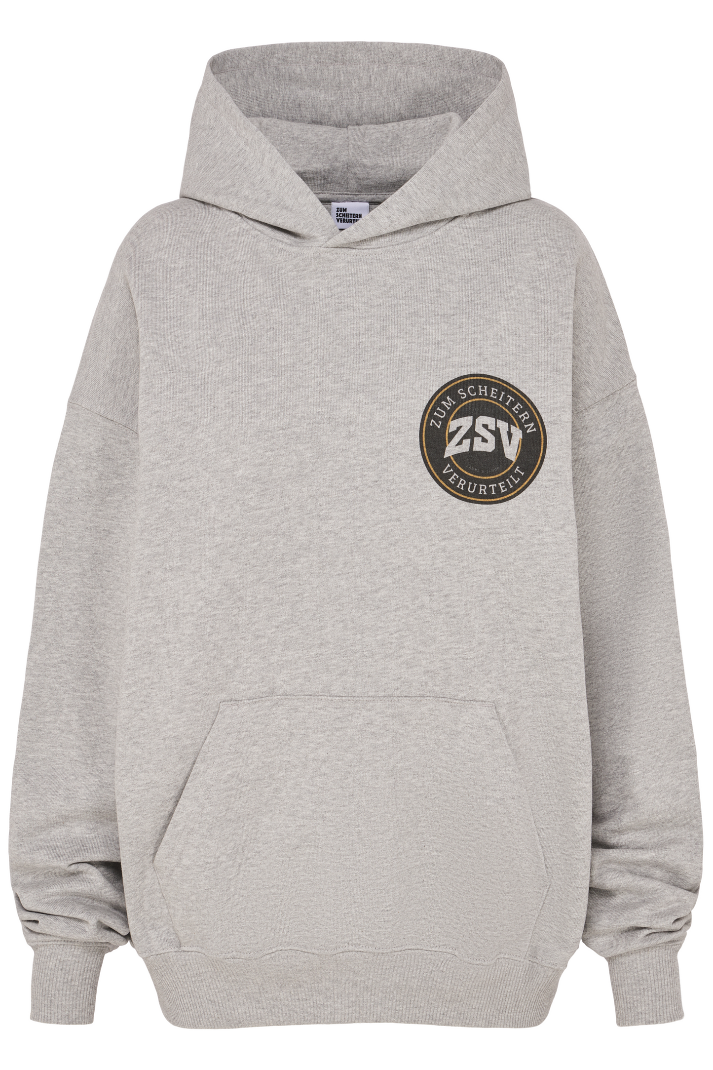 ZSV Logo Hoodie College Style - unisex Grau