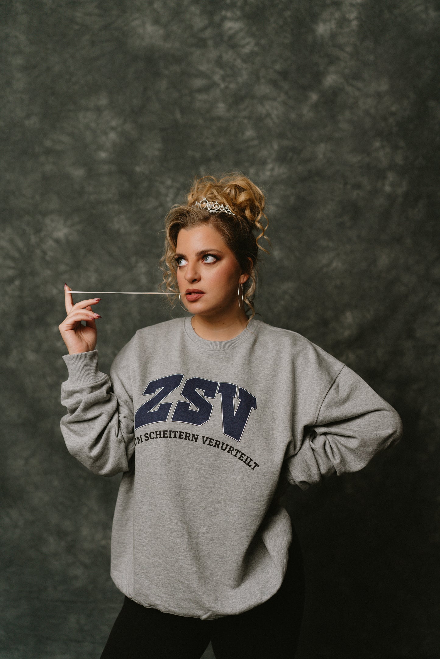 ZSV Crewneck College Style - unisex Grau